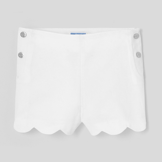 Shorts in piqué di cotone bambina