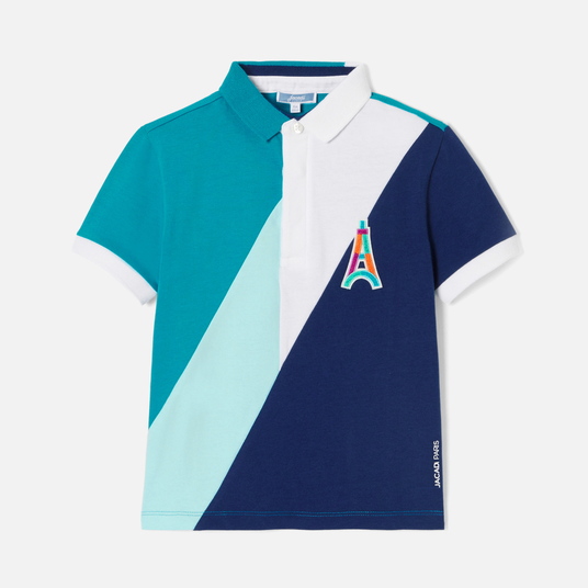 Polo color block bambino