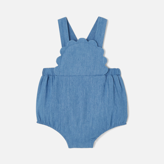 Pagliaccetto in denim leggero bimba