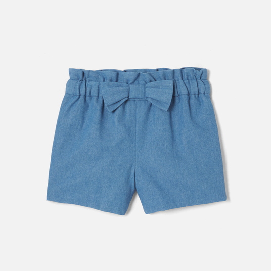 Shorts in chambray bimba