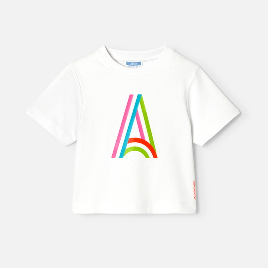 T-shirt bambina forma quadrata