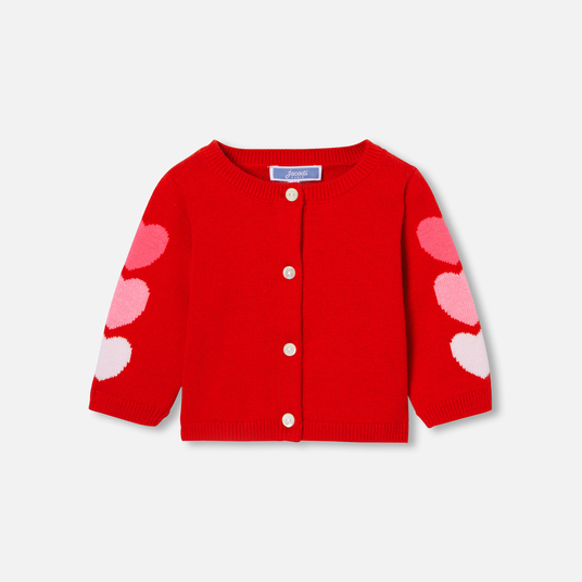 Cardigan cuoricini bimba 