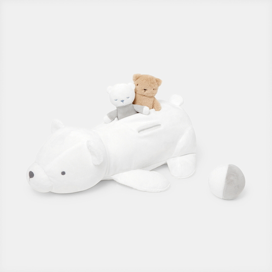 Peluche multiattività orso bianco