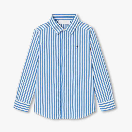 Camicia in popeline a righe bambini