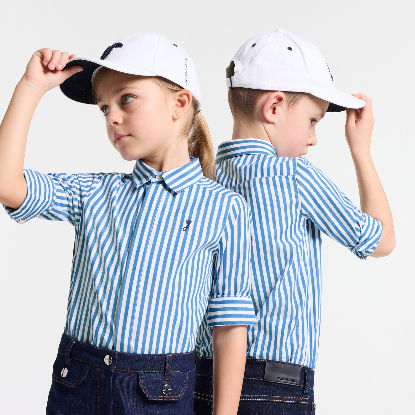 Camicia in popeline a righe bambini